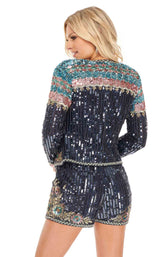 Rachel Allan 70023 Navy Multi