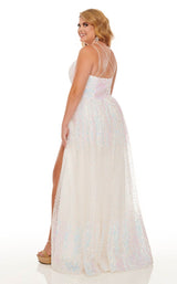 Rachel Allan 70047W White Iridescent