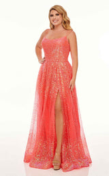 Rachel Allan 70047W Coral Iridescent