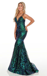 Rachel Allan 7010 Teal-Iridescent