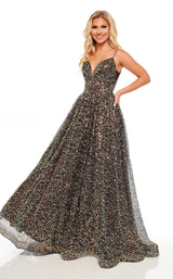 Rachel Allan 70151 Black/Iridescent