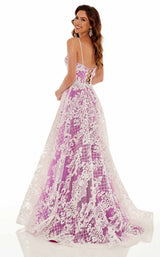 Rachel Allan 70160 Lilac/White