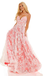 Rachel Allan 70160 Hot Pink/White