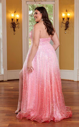 Rachel Allan 70292W Coral Ombre
