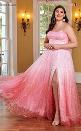 Rachel Allan 70292W Coral Ombre