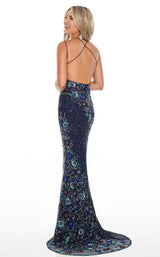 Rachel Allan 7033 Navy Multi