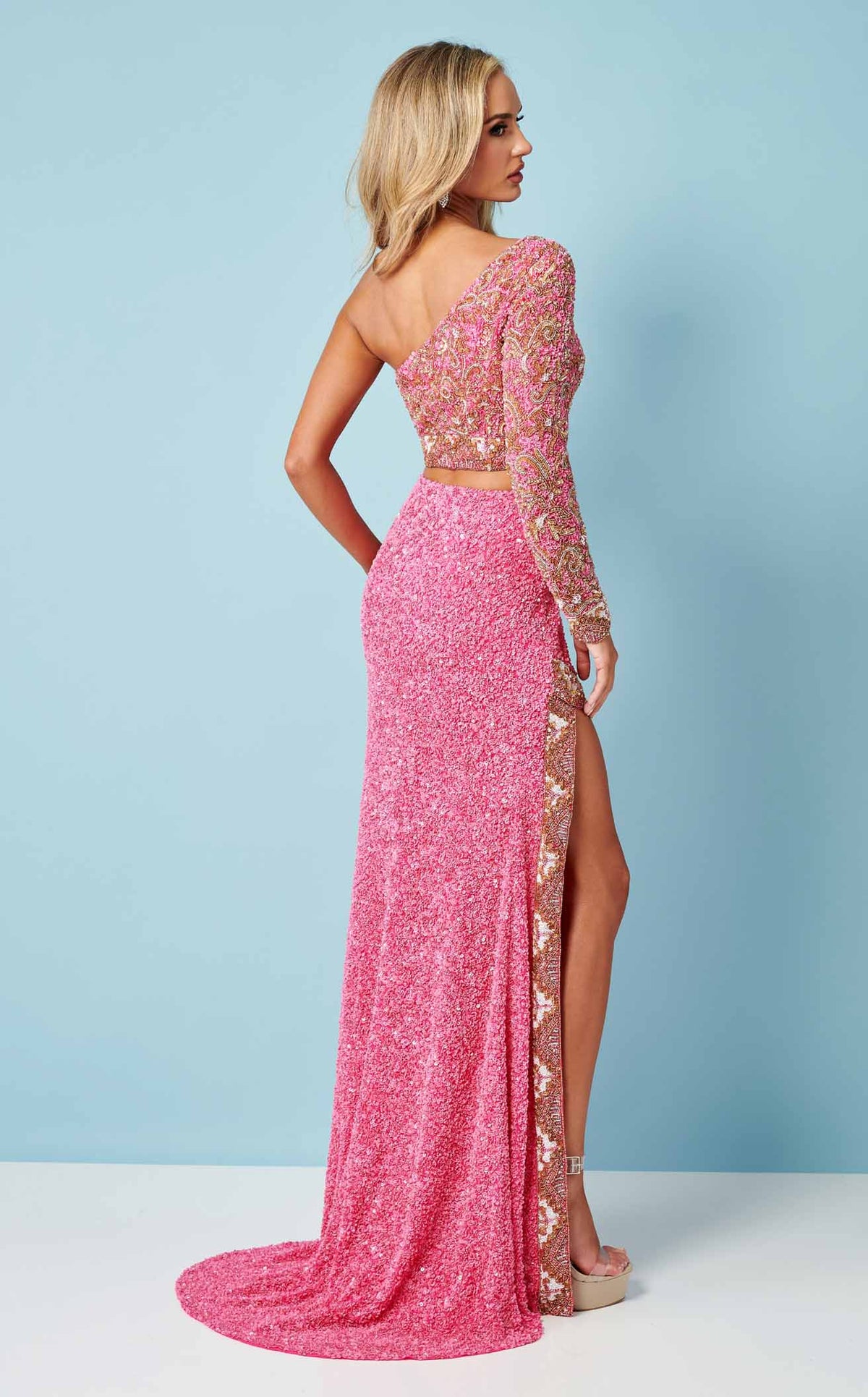 Rachel Allan 70331 Prom Dress - Fuchsia/Gold