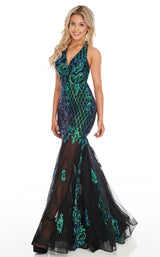 Rachel Allan 7035 Teal-Iridescent