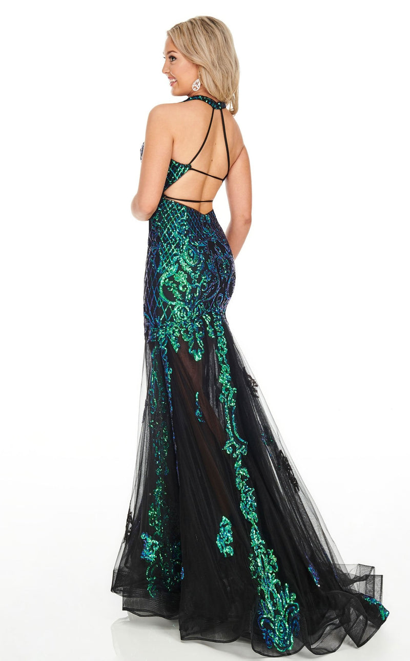 Rachel Allan 7035 Teal-Iridescent