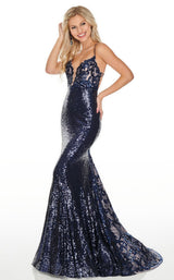 Rachel Allan 7038 Navy/Nude