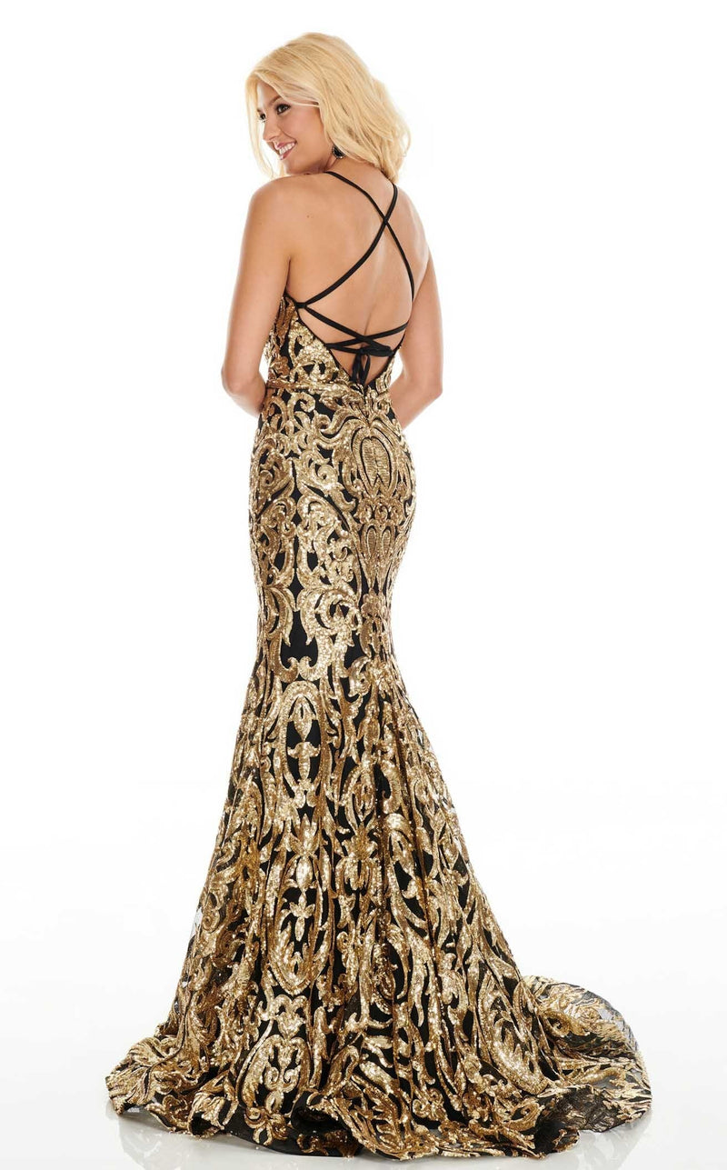 Rachel Allan 7052 Black-Gold