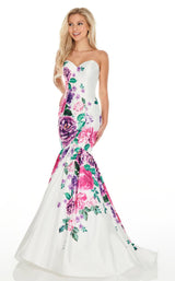 Rachel Allan 7073 White Multi
