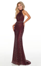 Rachel Allan 7077 Black-Cherry