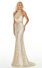 Rachel Allan 7077 White/Gold