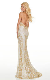 Rachel Allan 7077 White/Gold