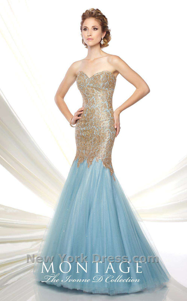 Ivonne D 116D21 Aqua/Gold