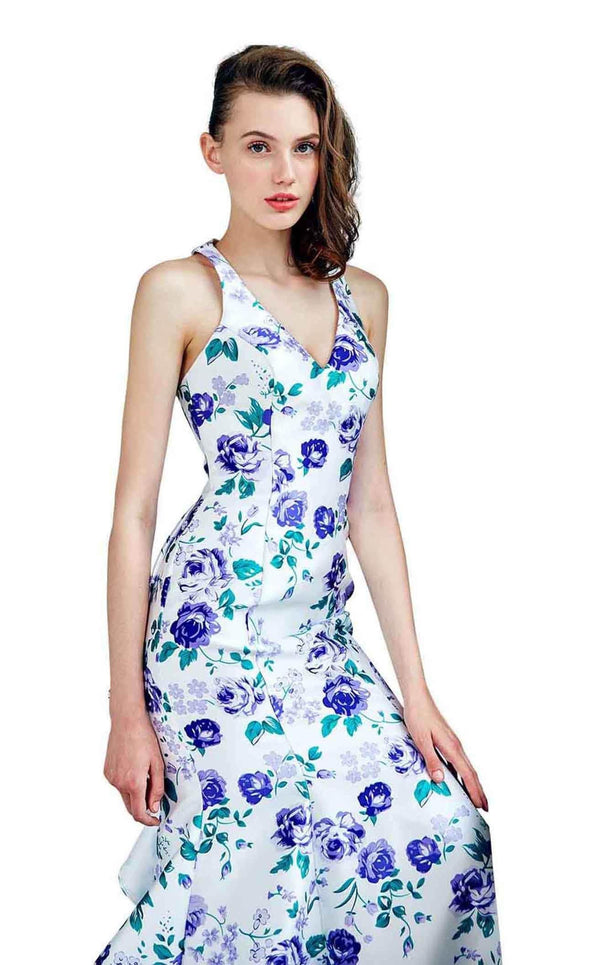 Angela and Alison 71121 Purple-Floral