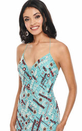 Rachel Allan 7117 Aqua Multi