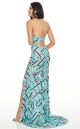 Rachel Allan 7117 Aqua Multi