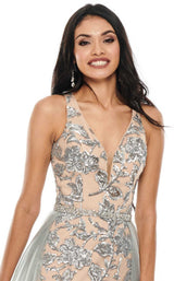 Rachel Allan 7130 Silver/Nude