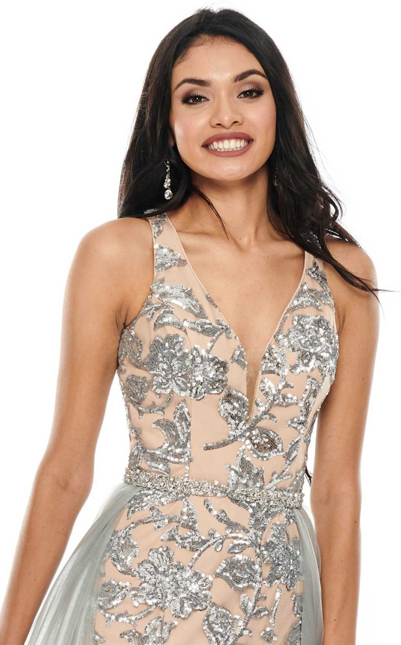 Rachel Allan 7130 Silver/Nude