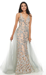 Rachel Allan 7130 Silver/Nude