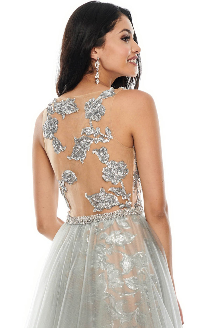 Rachel Allan 7130 Silver/Nude