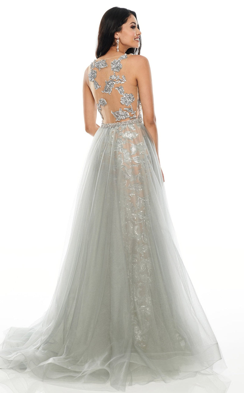 Rachel Allan 7130 Silver/Nude