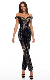 Rachel Allan 7154 Black-Gold