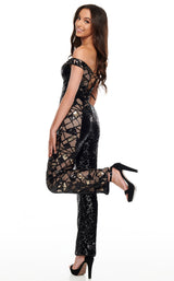 Rachel Allan 7154 Black-Gold