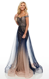 Rachel Allan 7164 Indigo-Ombre