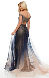 Rachel Allan 7164 Indigo-Ombre