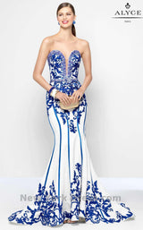 Alyce 5821 Ivory/Royal