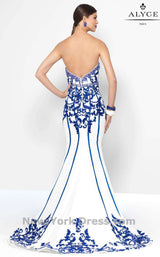 Alyce 5821 Ivory/Royal