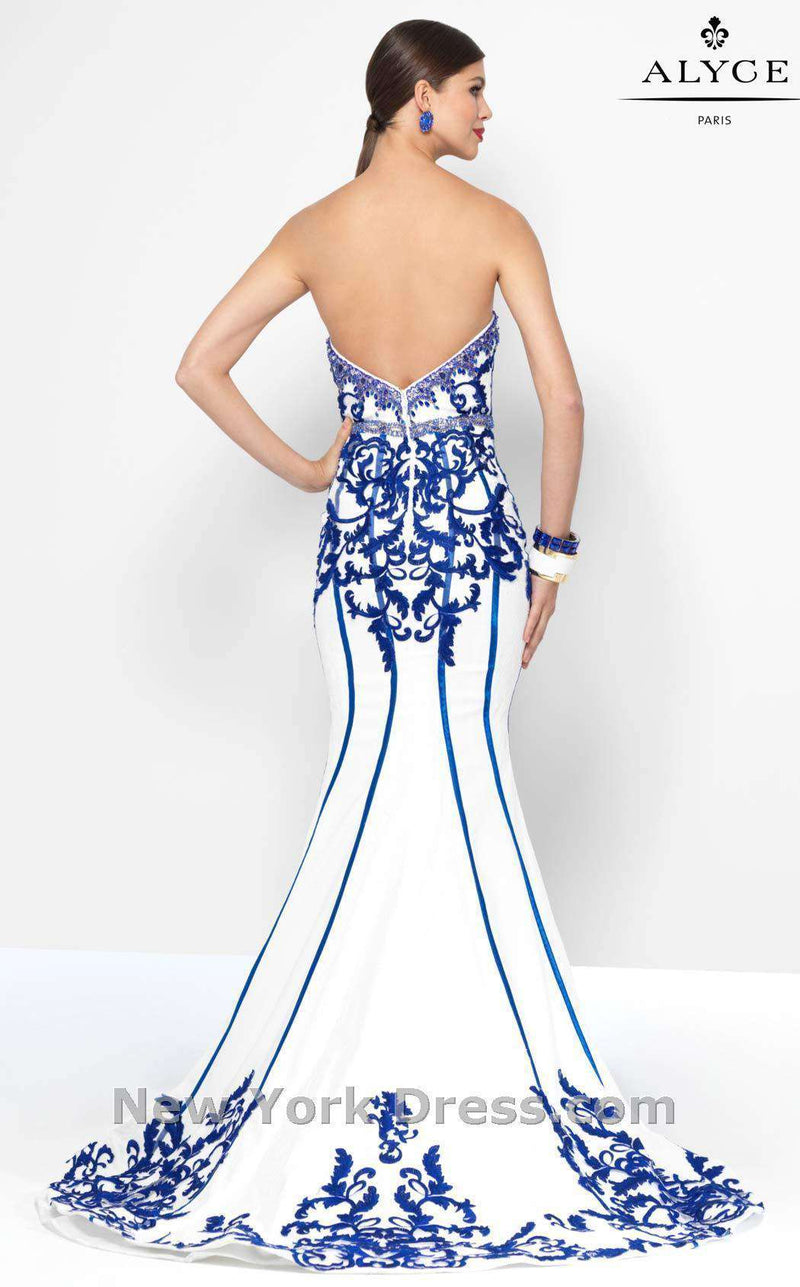 Alyce 5821 Ivory/Royal