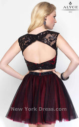 Alyce 4447 Black/Burgundy