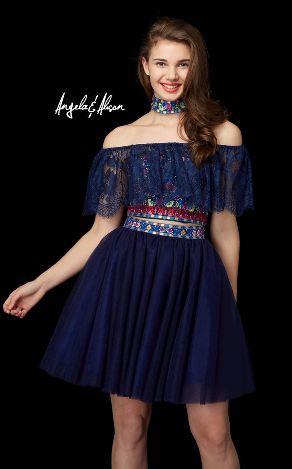 Angela And Alison 72022 Navy Blue