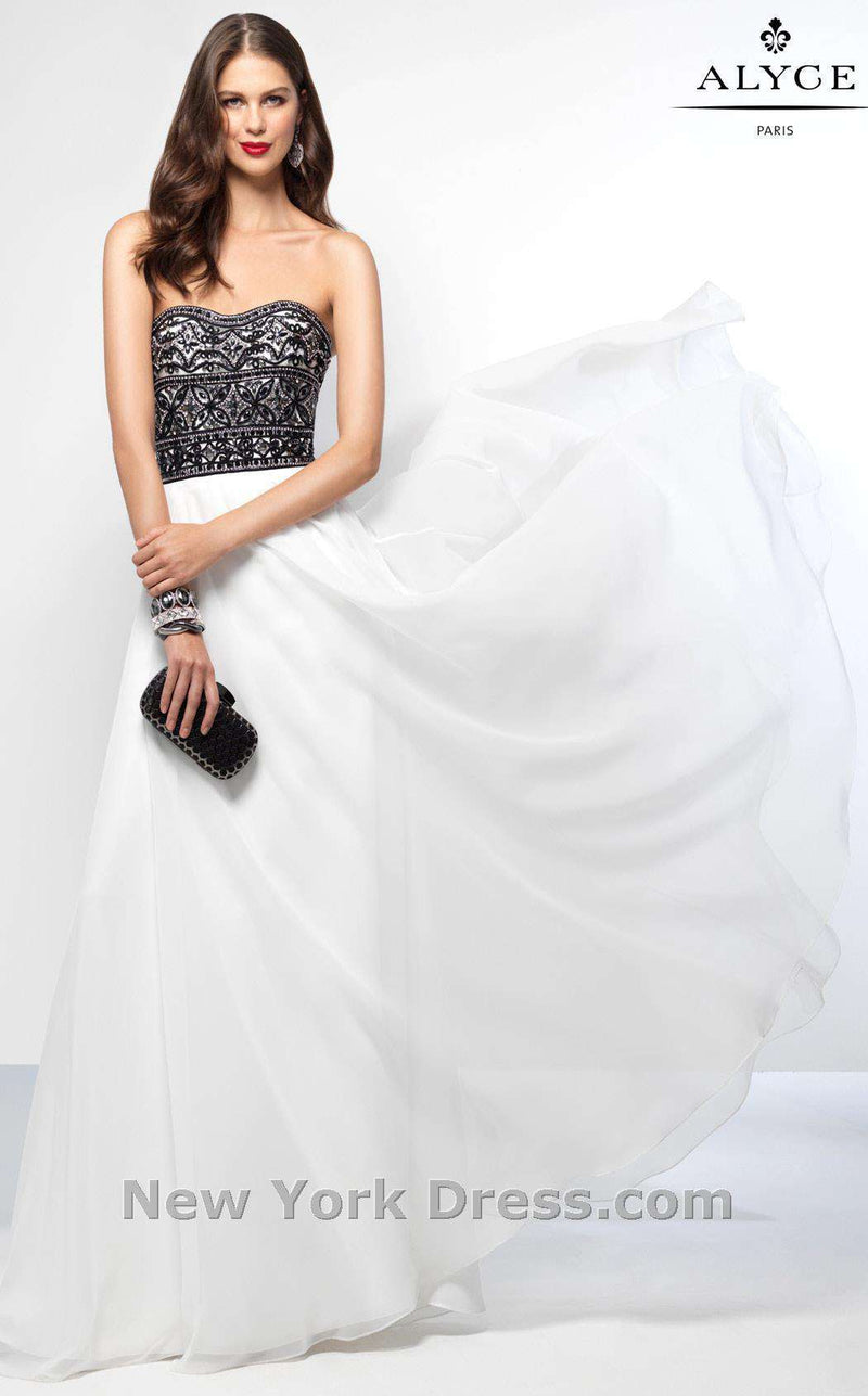 Alyce 6661 Ivory/Black