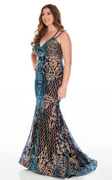 Rachel Allan 7216 Black/Iridescent