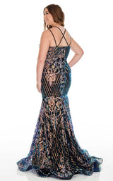Rachel Allan 7216 Black/Iridescent