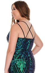 Rachel Allan 7216 Teal-Iridescent