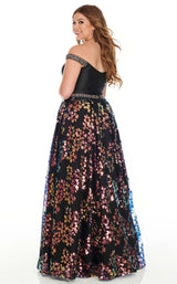 Rachel Allan 7218 Black Multi