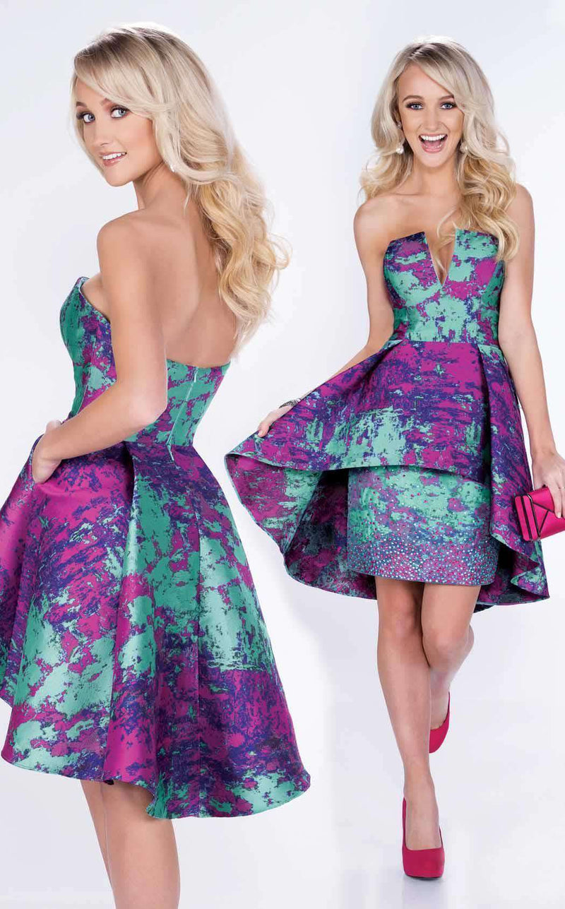 Mon Cheri MCS21677 Fuchsia/Turquoise