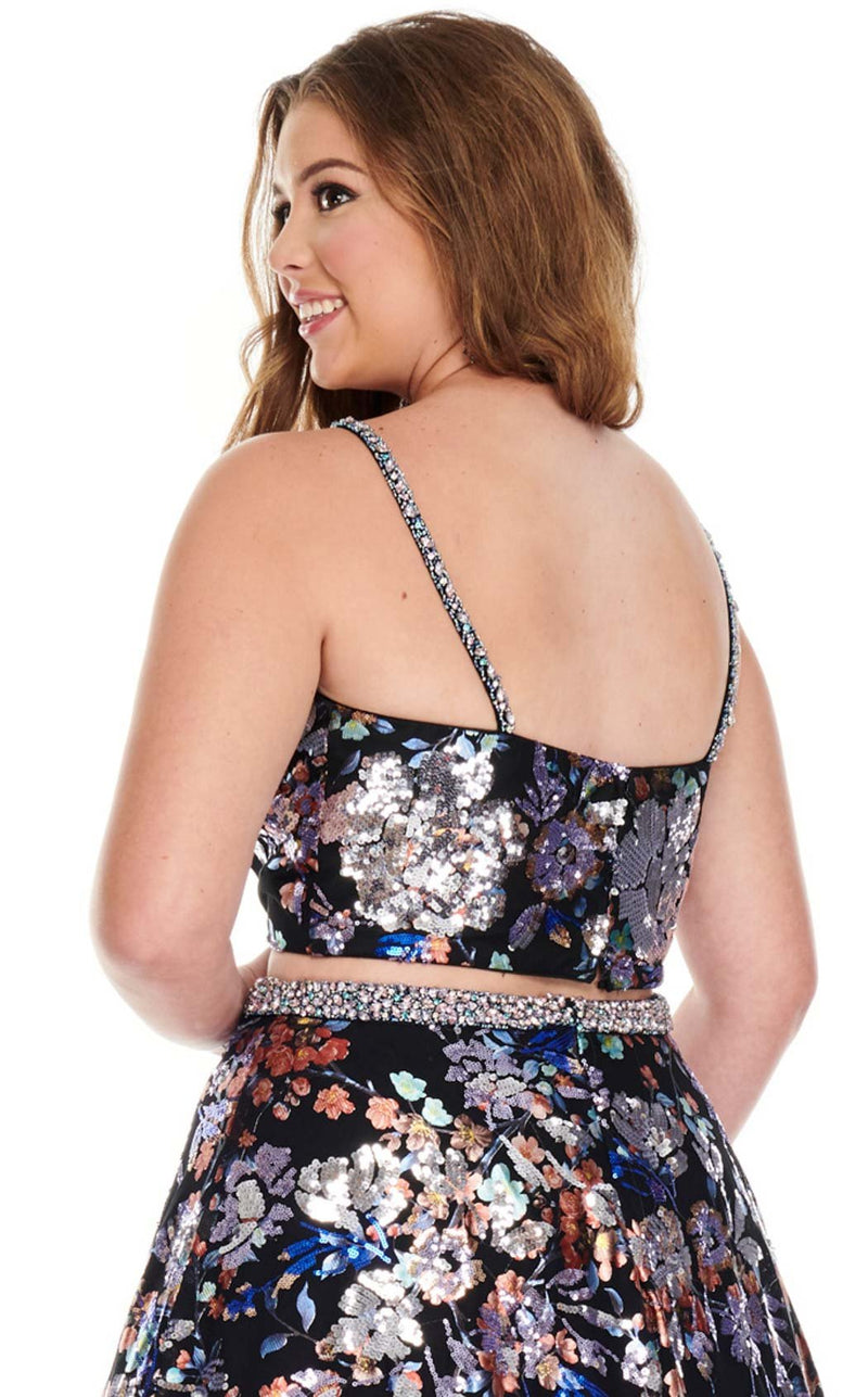 Rachel Allan 7227 Black Multi
