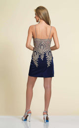 Dave and Johnny 2974 Navy Blue