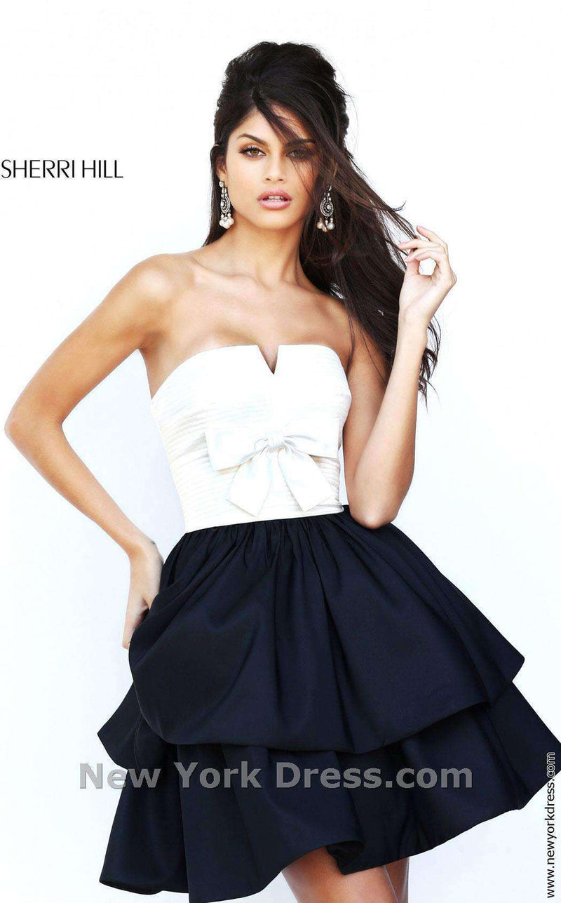 Sherri Hill 50673 Ivory/Black