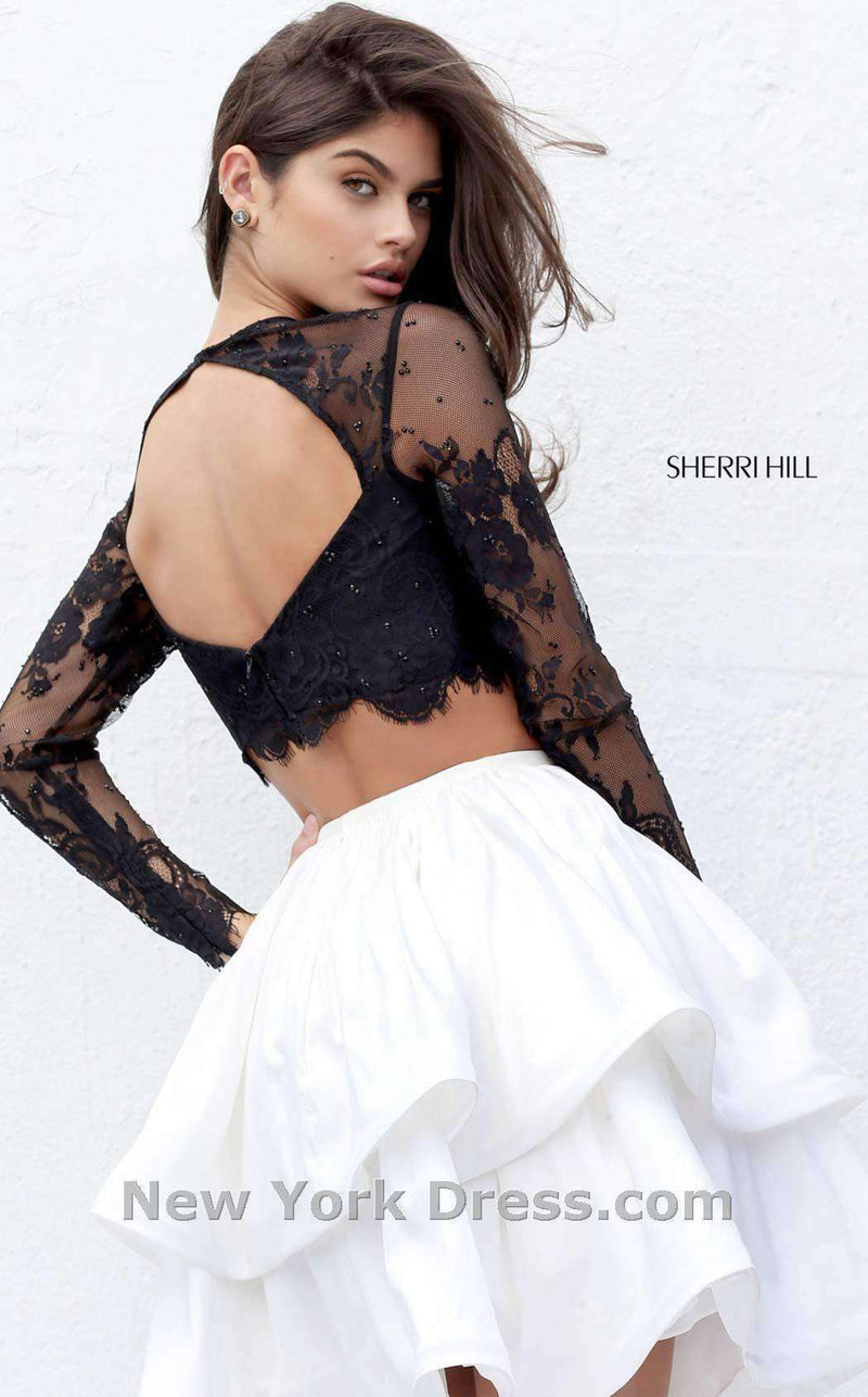 Sherri Hill 50725 Black/Ivory