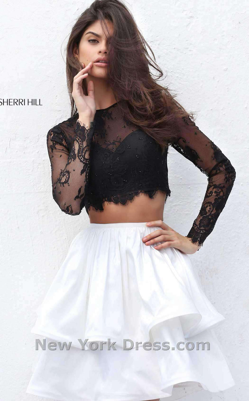 Sherri Hill 50725 Black/Ivory
