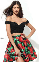Sherri Hill 50774 Black/Red