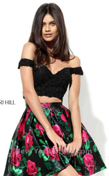 Sherri Hill 50774 Black/Red